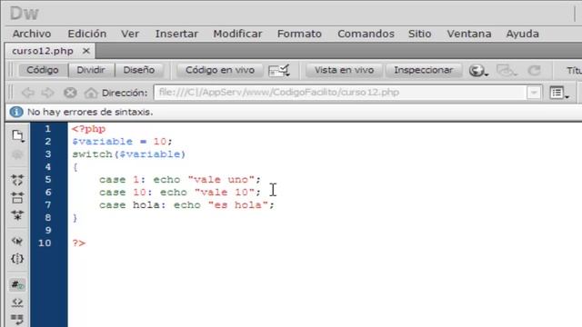 Tutorial PHP - 12. Switch смотреть онлайн