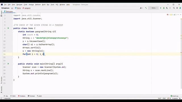 CHECK GIVEN STRING IS A PANGRAM JAVA PROGRAMMING NO SOUND COPY CODE смотреть онлайн