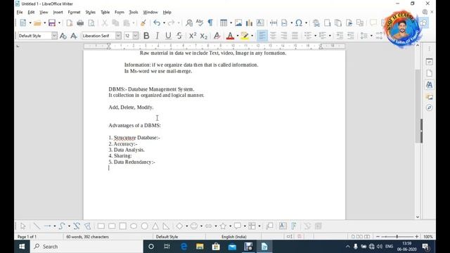 Level 2 IT Unit-3 II Libreoffice Base Ch-8 II Introduction to Database Management System смотреть онлайн