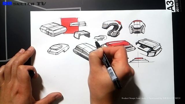 온스케치 TV Sketch - "Product design form study sketch (SHINHAN TOUCH)" смотреть онлайн