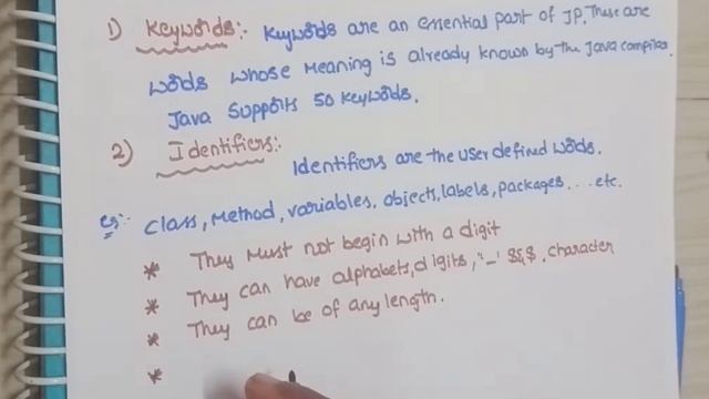 DIFFERENT TYPES OF JAVA TOKENS//JAVA Tokens in Telugu/@lasya tech смотреть онлайн