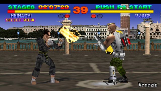 Tekken 1  Heihachi Mishima [ Playstation ] Gameplay