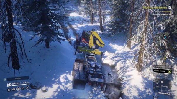 SnowRunner - Прохождение доп. миссии ( Оползень у Моррисона ) Alaska, USA - Challenging game mode