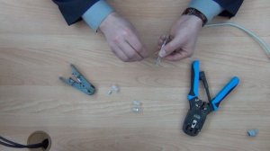 Обжим витой пары UTP Cat-5e