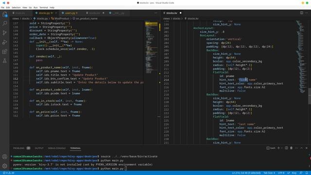 Python/Kivy POS System v2: 30 - Manage Products Screen 01 смотреть онлайн