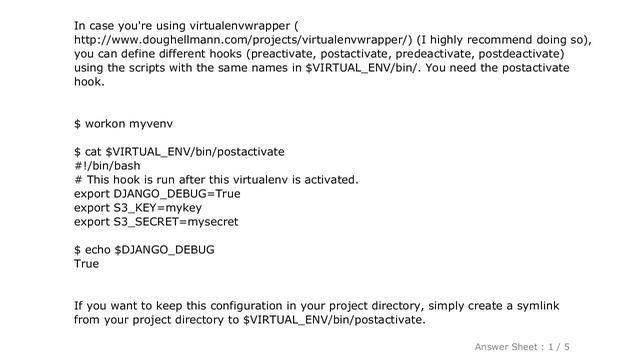 PYTHON : setting an environment variable in virtualenv смотреть онлайн