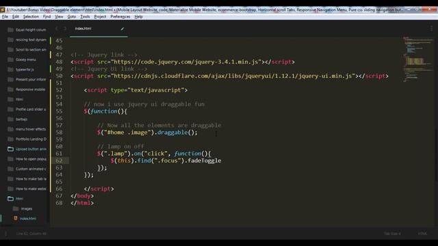 How to make draggable elements in jquery UI | Living room design with light on,off смотреть онлайн