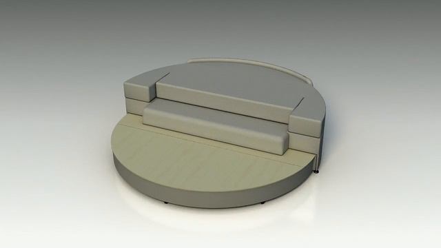 Круглая и прямоугольная диван-кровати серии "Каскад" от студии мебели Владимира Меренда смотреть онлайн