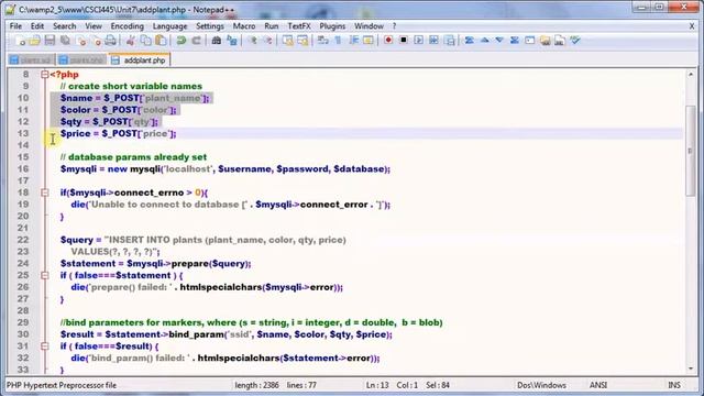 Prepared statement example смотреть онлайн