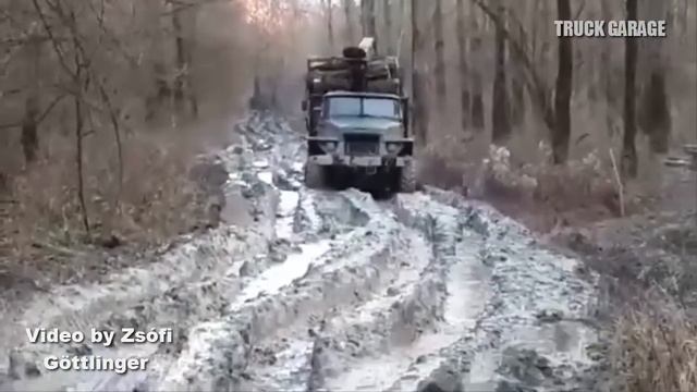 RUSSIAN URAL TRUCK STUCK IN MUD | 6x6 OFF ROAD TRUCK