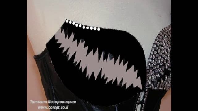 Стразирование корсета. Www.corset.co.il