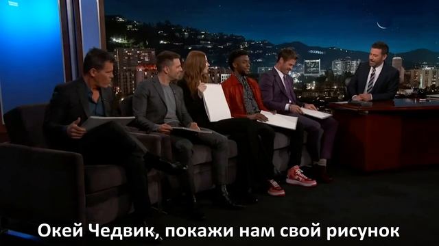 Актеры Мстителей: Война Бесконечности рисуют своих персонажей РУССКИЕ СУБТИТРЫ смотреть онлайн