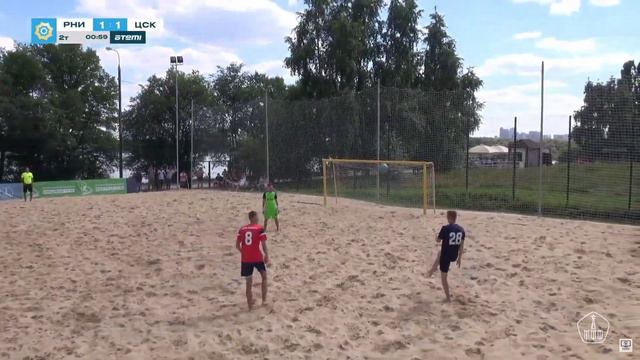 РНИМУ - КПФ ЦСКА-2 | 8 тур | Чемпионат Москвы по пляжному футболу 2023 | В