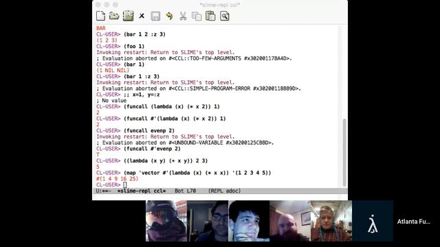 Common Lisp Virtual Study Group : CL Language Overview and Syntax смотреть онлайн
