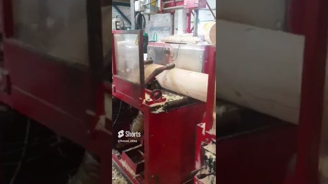 Изготовление оцилиндрованного бревна
