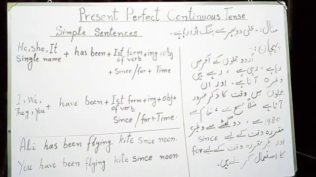 Tenses with the help of examples(PRESENT PERFECT CONTINUOUS TENSE) смотреть онлайн