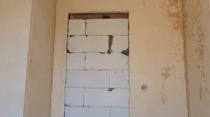 Зашиваем дверной проём газобетонными блоками