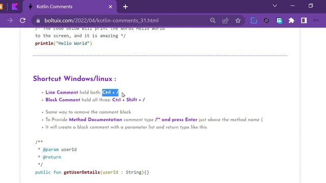 Kotlin Comments | Kotlin tutorial for beginners | android Kotlin tutorial | android tutorial смотреть онлайн