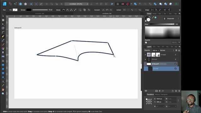 The Ultimate Simple Guide to Vector Tools in Affinity Designer - Quick Overview || PART 1 смотреть онлайн