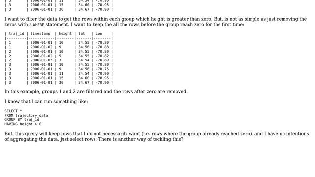 Select rows within group before condition is met смотреть онлайн