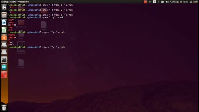 Linux grep/egrep komutları üzerine ornekler смотреть онлайн