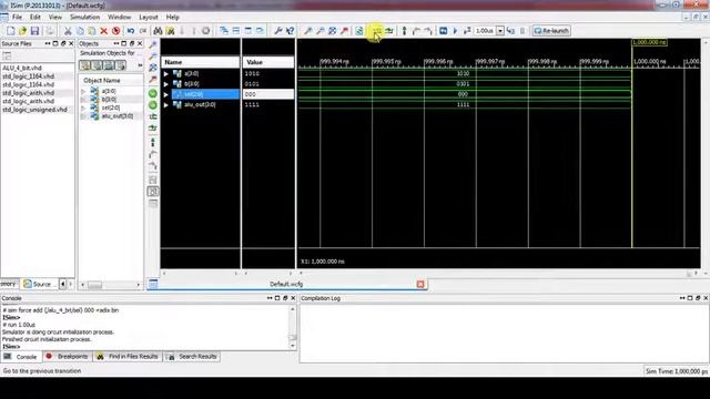 VHDL code for 4 bit ALU and Realization on FPGA development Board смотреть онлайн