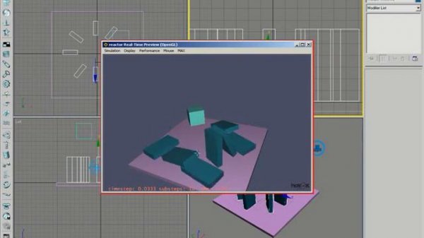Анимация в 3d max. Падающий предмет сверху