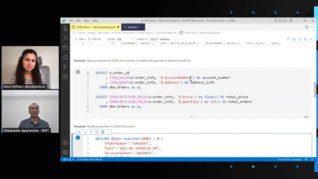 How do you use JSON data in Azure SQL Database & SQL Server 2022 | смотреть онлайн