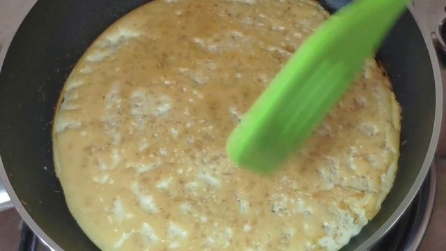 Овсяноблин с сыром. Вкусный ПП рецепт Быстрого Завтрака ! смотреть онлайн