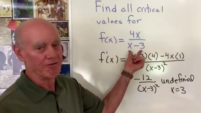 Finding critical values for a rational function. смотреть онлайн