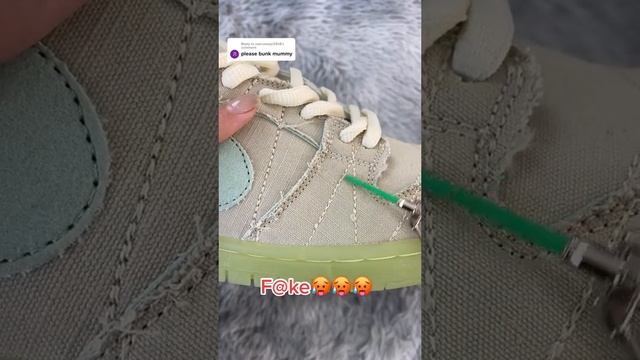 Real Vs Fake Mummy SB Dunks #sneakerhead #sneakers #viral смотреть онлайн