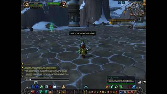 ► WoW Video tutorial for Quest ۞Continue Your Training: Master Kistane (Monk)۞ ◄ [HD] смотреть онлайн