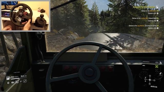 SnowRunner DCB US K-900 - Cement Delivery in Drummond Island | Logitech G29 Gameplay смотреть онлайн