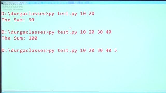 Python Tutorial || Command Line Arguments Part - 2 by Durga Sir смотреть онлайн