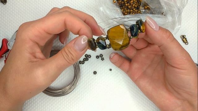 Браслеты своими руками / Мастер класс браслет / Браслеты женские на руку / ИЗ КАМНЕЙ Мария смотреть онлайн