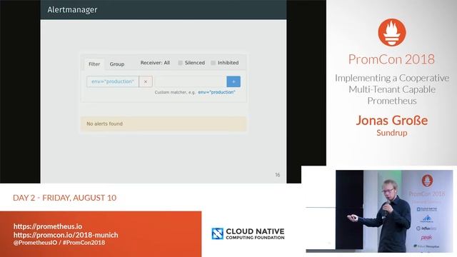 PromCon 2018: Implementing a Cooperative Multi-Tenant Capable Prometheus смотреть онлайн