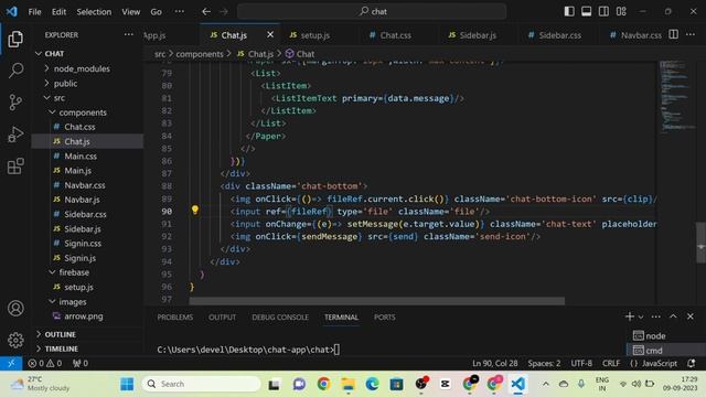 Part 6 | WhatsApp clone | React js project | send image | React js, firebase, material UI смотреть онлайн