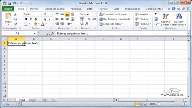 Curso de Excel 2010. 2. Introducir texto. смотреть онлайн