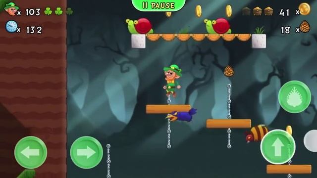 Lep's World 3, Spooky Forest, Level 4-19 walkthrough with all 3 Gold Pots (Android and iOS game app смотреть онлайн