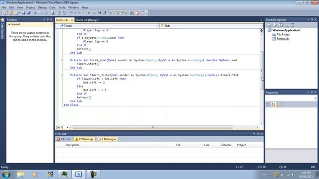 Visual Basic Game Tutorial 3: Bot AI смотреть онлайн