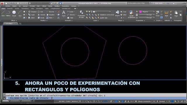 AUTOCAD LT 2015 - HACIENDO SENCILLOS RECTÁNGULOS !! смотреть онлайн