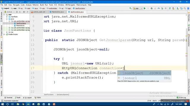 Login Using AsyncTask 2 смотреть онлайн