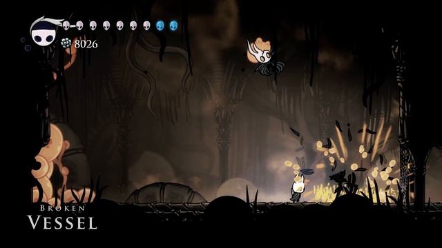 Hollow Knight - Broken Vessel fight + Monarch Wings смотреть онлайн