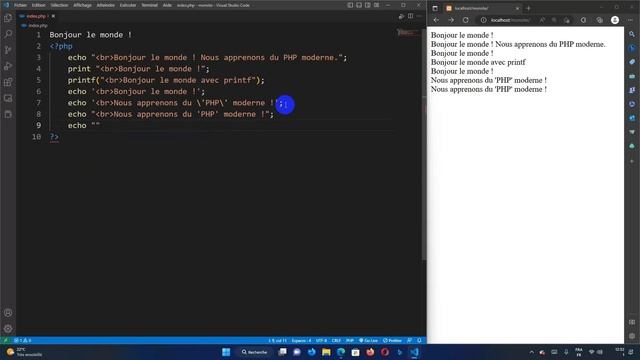 PHP Moderne Cours1 variables syntaxes opérations installation des outils Souleymane Maizaboura смотреть онлайн