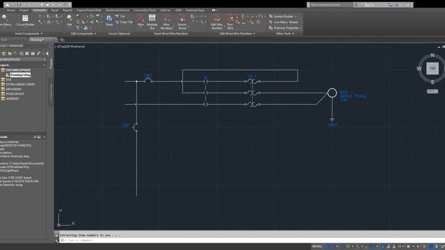 Draw a Single Phase DOL Starter using Autocad Electrical смотреть онлайн