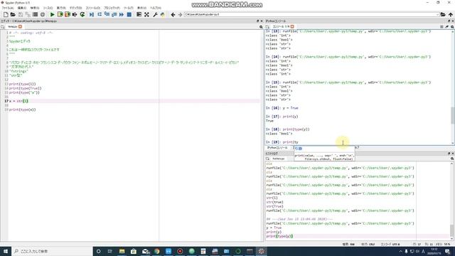 【Python入門】int,bool,str型とは？形式の確認方法とstr型にする方法【第9-1回】 смотреть онлайн