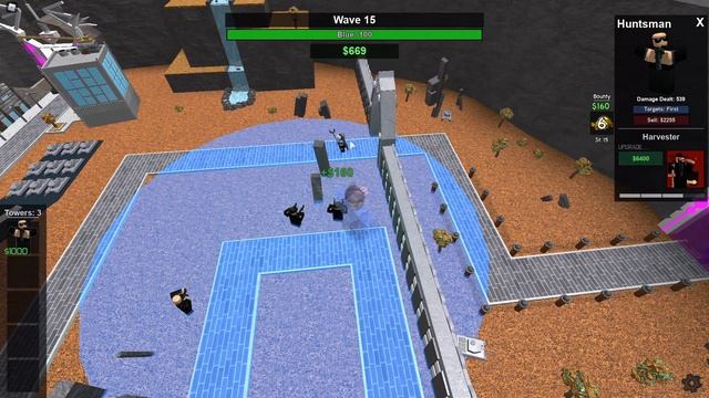 Tower Battles Only Huntsman Roblox смотреть онлайн