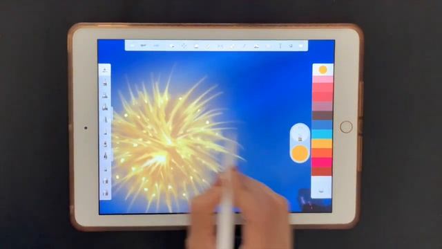Autodesk sketchbook - Drawing a Happy new year fireworks in iPad.. #happynewyear2021 смотреть онлайн