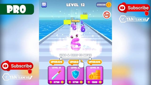 NOOB vs PRO vs HACKER - Number Run: Merge 3D Math Part 3 Gameplay Walkthrough (Android,iOS) смотреть онлайн