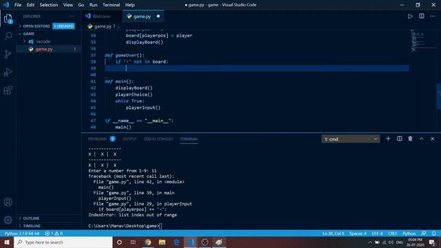 Tic Tac Toe Game | Python смотреть онлайн